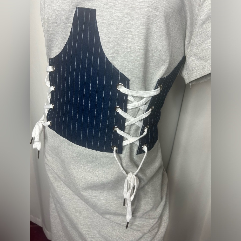 NWOT Corset Style Mini Dress - Picture 5 of 11